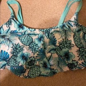 NWT SO Junior’s Plus blue pineapple bralette  3X